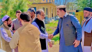 Mr. Rahmat Salam Khatak, Caretaker minister of education at BISE MALAKAND.