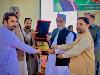 Mr. Rahmat Salam Khatak, Caretaker minister of education at BISE MALAKAND.