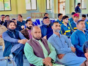Mr. Rahmat Salam Khatak, Caretaker minister of education at BISE MALAKAND.