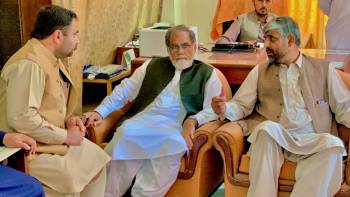 Mr. Rahmat Salam Khatak, Caretaker minister of education at BISE MALAKAND.