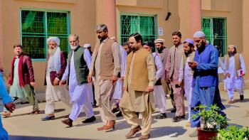 Mr. Rahmat Salam Khatak, Caretaker minister of education at BISE MALAKAND.