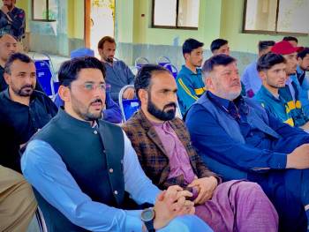 Mr. Rahmat Salam Khatak, Caretaker minister of education at BISE MALAKAND.