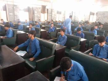 Secretary BISE Malakand Prof: Dr: Saeed Ahmad Sani visit to FC School Blambat
