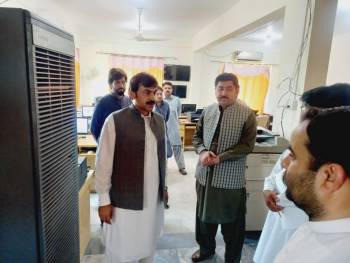 The new Chairman Commissioner of Malakand Division visited the BISE Malakand office