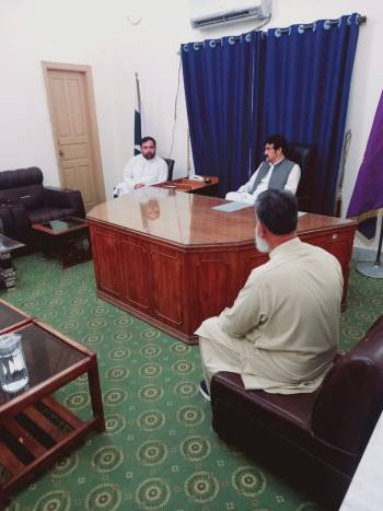The new Chairman Commissioner of Malakand Division visited the BISE Malakand office