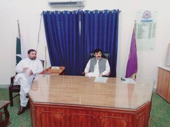 The new Chairman Commissioner of Malakand Division visited the BISE Malakand office
