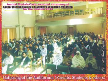 Annual Medals/Cash awarded Ceremony 2014