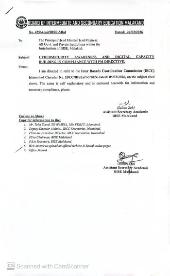Cyber Security Awareness and Digital Capacity Building in Compliance with PM Dir